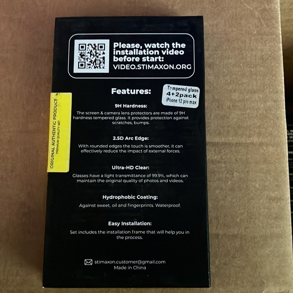 Stimaxon ScreenProtector Camera Lens for iPhone 12 Pro Max 6.7” - Picture 2 of 3